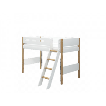 NOR BEDS - SEMI-HIGH BED WITH SLANTING LADDER