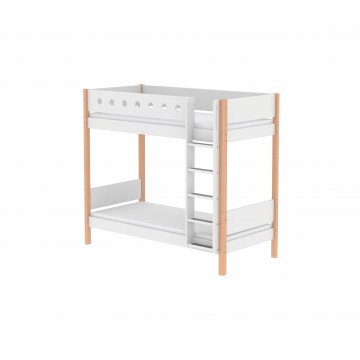 WHITE – BUNK BED EXTRA HEIGHT – CLEAR LACQUER / WHITE