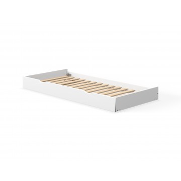 WHITE – SINGLE BED W. PULL OUT BED – WHITE LEGS