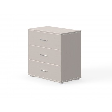 CHEST WITH 3 DRAWERS - GREY WASHED